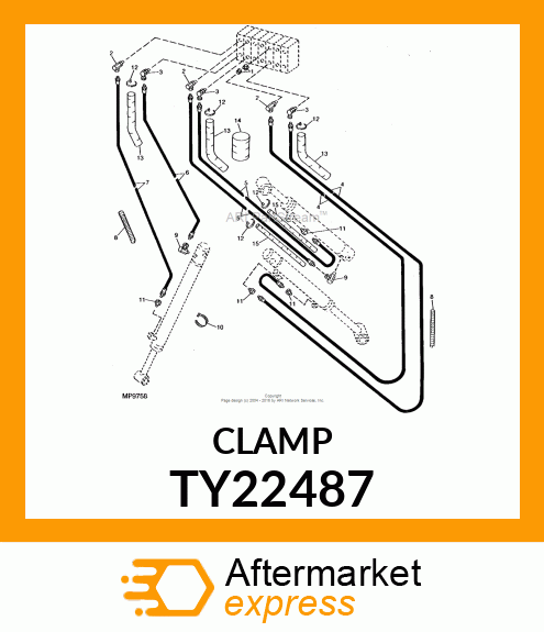 HOSE CLAMP, 2 TY22487