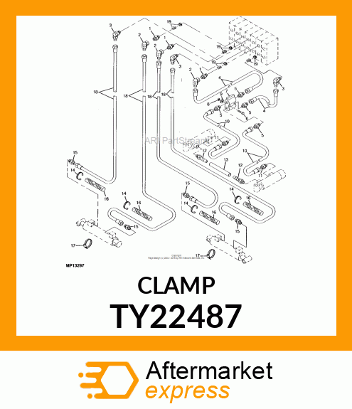 HOSE CLAMP, 2 TY22487