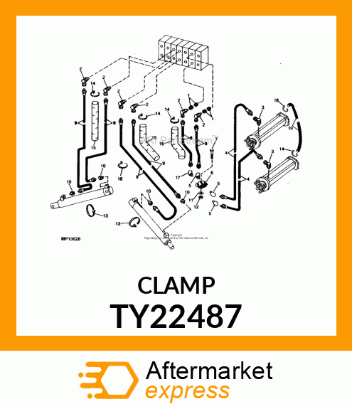 HOSE CLAMP, 2 TY22487