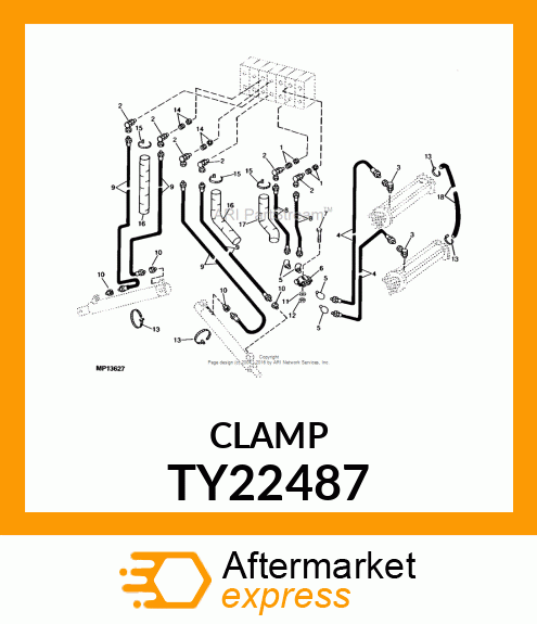 HOSE CLAMP, 2 TY22487