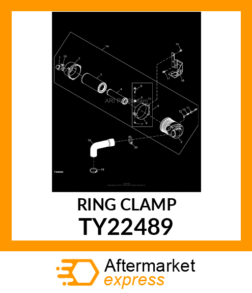 HOSE CLAMP, 3 TY22489