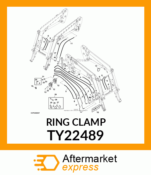 HOSE CLAMP, 3 TY22489