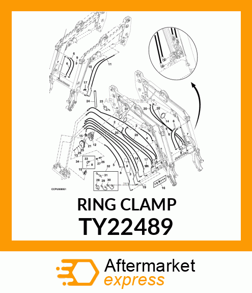 HOSE CLAMP, 3 TY22489