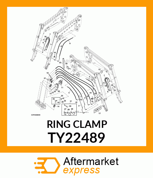 HOSE CLAMP, 3 TY22489