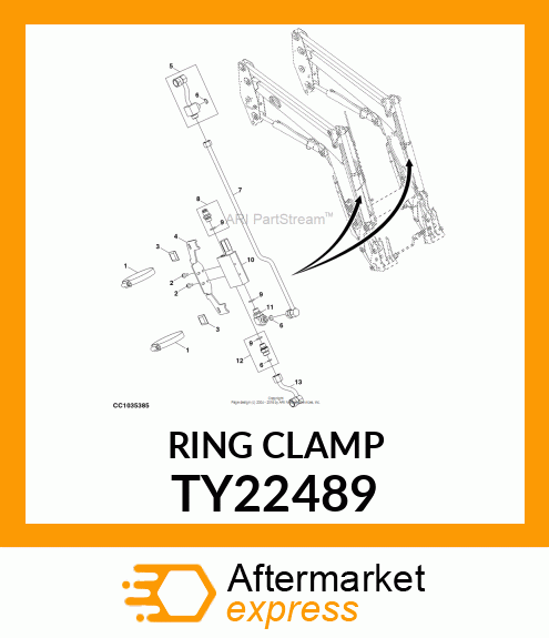 HOSE CLAMP, 3 TY22489