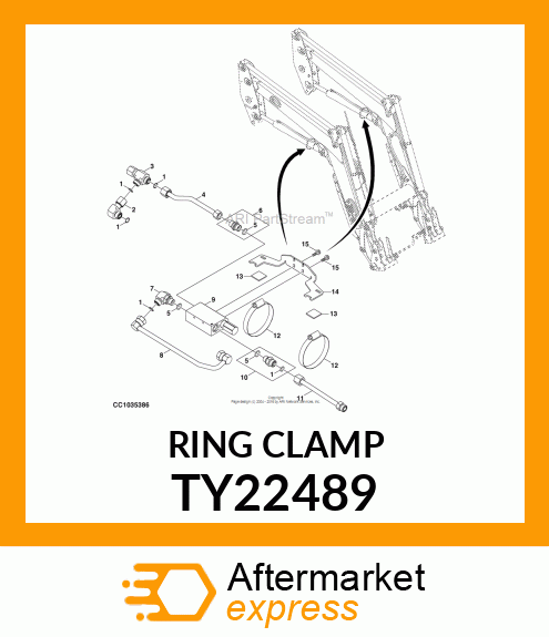 HOSE CLAMP, 3 TY22489