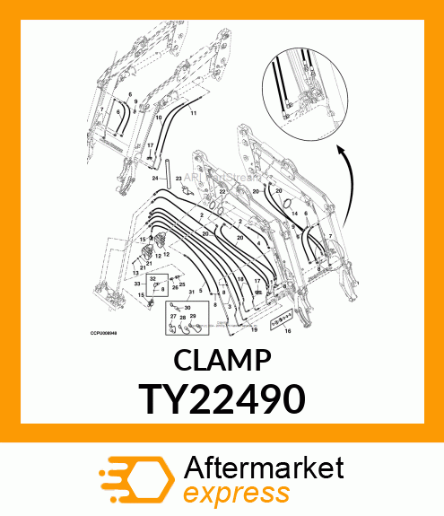 HOSE CLAMP (4 1/4 TO 5 1/8) TY22490