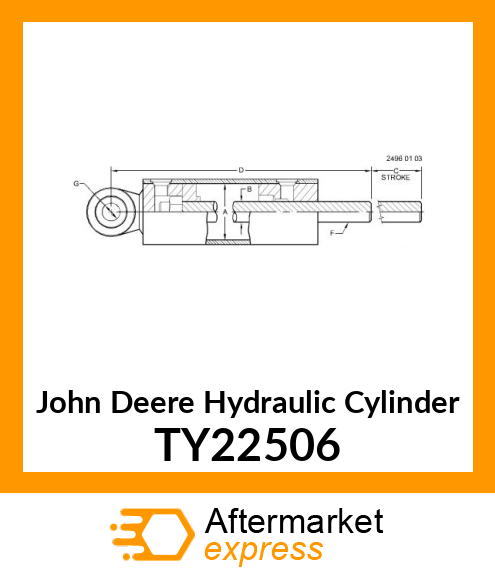 HYD.CYL.(3 X 8) 3000 PSI(US,CANADA) TY22506