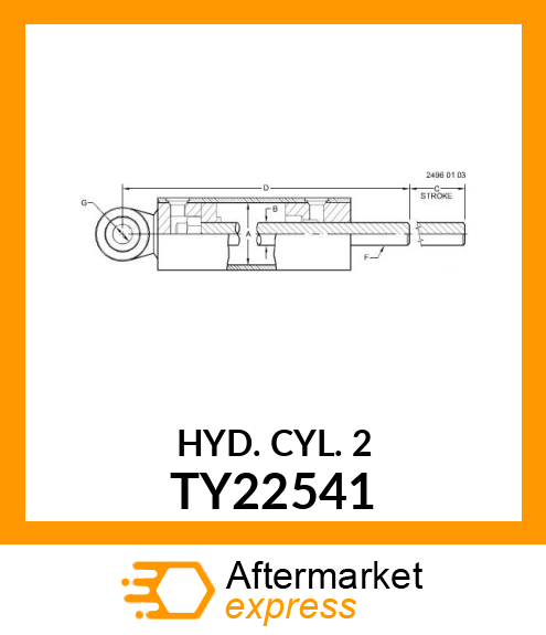 HYD. CYL. 2 TY22541