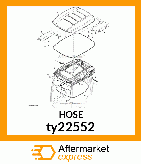 FUEL amp; OIL HOSE 3/8"JDS205 SAE30R7 ty22552