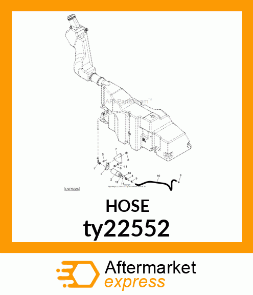 FUEL amp; OIL HOSE 3/8"JDS205 SAE30R7 ty22552