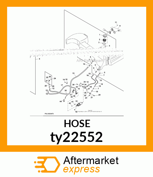 FUEL amp; OIL HOSE 3/8"JDS205 SAE30R7 ty22552