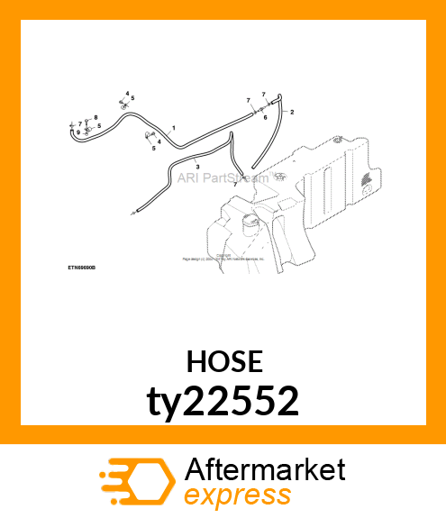 FUEL amp; OIL HOSE 3/8"JDS205 SAE30R7 ty22552