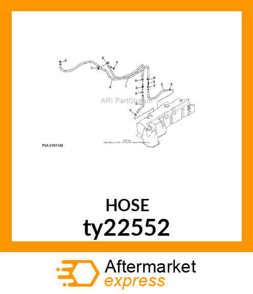 FUEL amp; OIL HOSE 3/8"JDS205 SAE30R7 ty22552