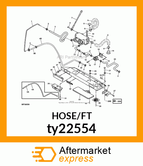 FUEL amp; OIL HOSE 5/8"JDS205 SAE30R7 ty22554