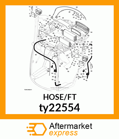 FUEL amp; OIL HOSE 5/8"JDS205 SAE30R7 ty22554