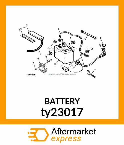 BATTERY,DRY,12V,BCI U1,CCA 165 ty23017