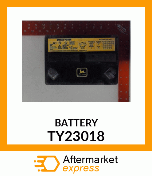 Dry Charged Battery - BATTERY,U1,235CCA(WARRANTY CODE"E") TY23018