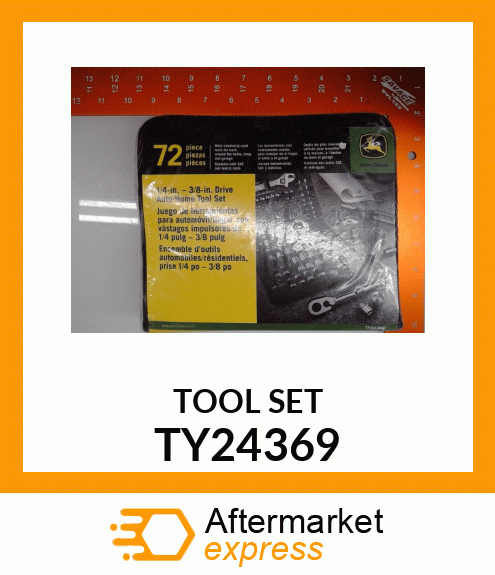 TOOL SET,1/4",3/8"DR,SOFT CASE,72PC TY24369