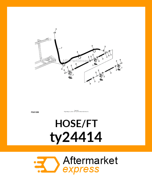 AG EPDM SPRAYER HOSE 3/4" JDS205 ty24414