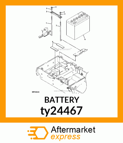 BATTERY,DRY,12V,BCI 51,CCA 500 ty24467