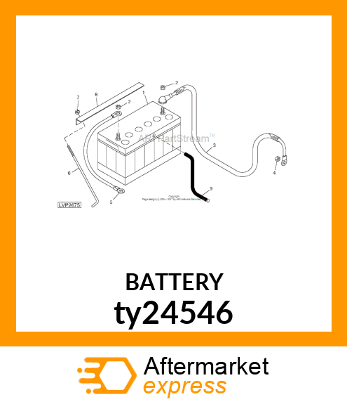 BATTERY,DRY,12V,BCI 31,CCA 925 ty24546