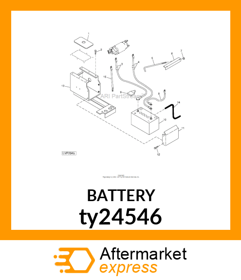 BATTERY,DRY,12V,BCI 31,CCA 925 ty24546