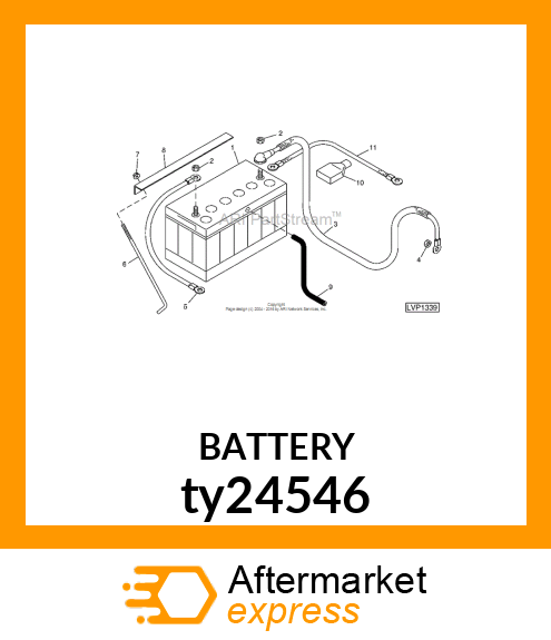 BATTERY,DRY,12V,BCI 31,CCA 925 ty24546