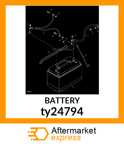 BATTERY,DRY,12V,BCI 31,CCA 925 ty24794