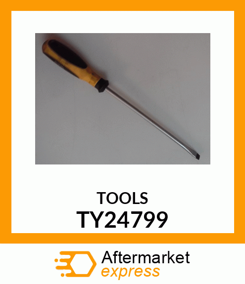 SCREWDRIVER, 8" FLAT TIP TY24799