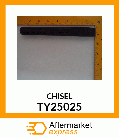 CHISEL, 7/8", NATURAL FINISH TY25025