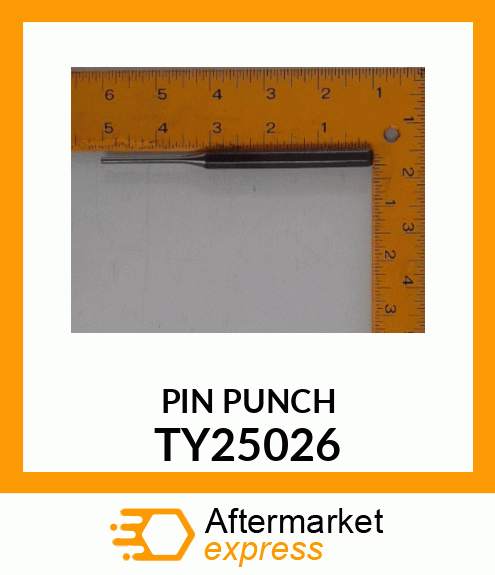 PUNCH, 1/8", NATURAL FINISH TY25026