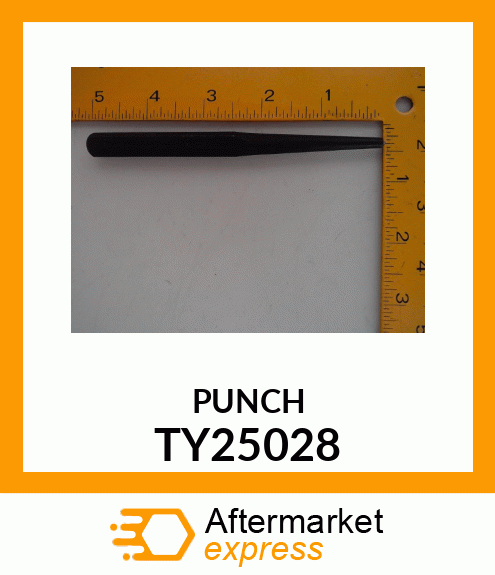 CENTER PUNCH, 7/32", NATURAL FINISH TY25028