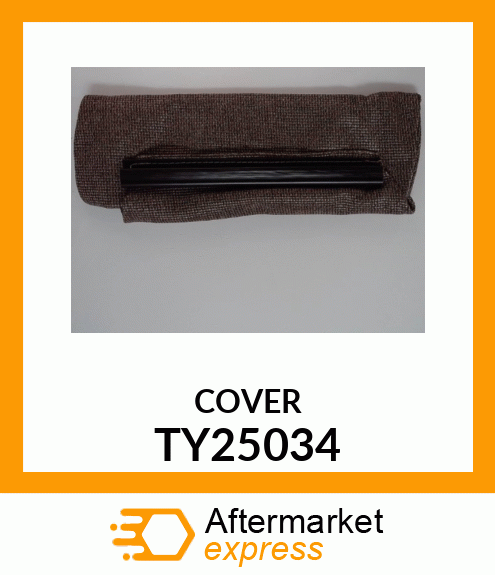 SEAT COVER; 2 PC; BROWN FABRIC TY25034