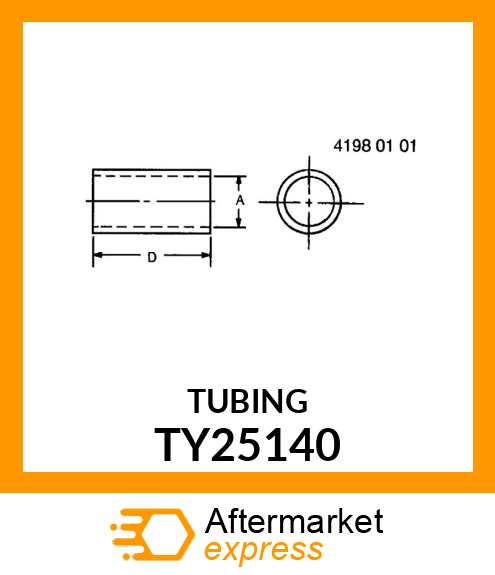 WIPER/VACUUM TUBING NON REINF TY25140