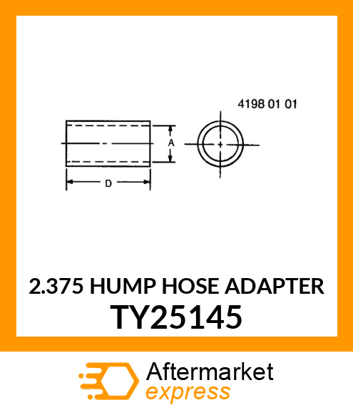 2.375 HUMP HOSE ADAPTER TY25145