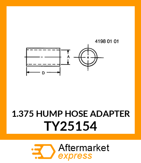 1.375 HUMP HOSE ADAPTER TY25154