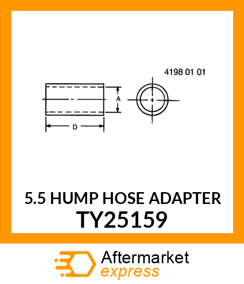 5.5 HUMP HOSE ADAPTER TY25159