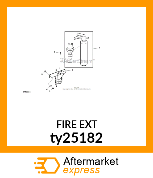 FIRE EXTINGUISHER, 2.5LB, ABC ty25182