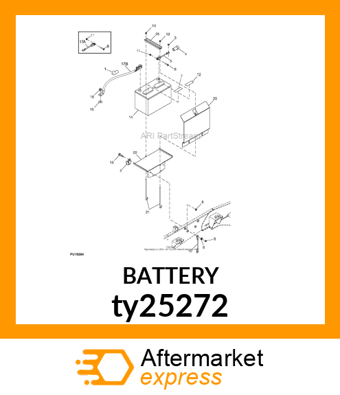 BATTERY,DRY,12V,BCI 27,CCA 650 ty25272