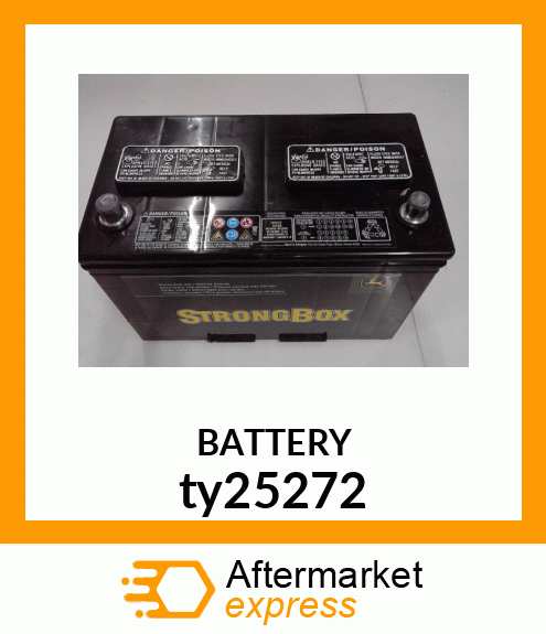 BATTERY,DRY,12V,BCI 27,CCA 650 ty25272