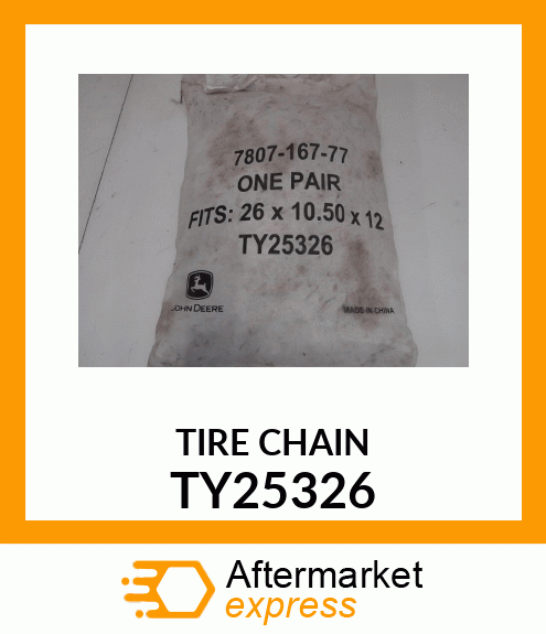 TIRE CHAIN ( 26 X 10.5 X 12) TY25326