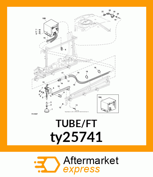 TUBING,BLACK,LLDPE,1/4"ODX.170"ID ty25741