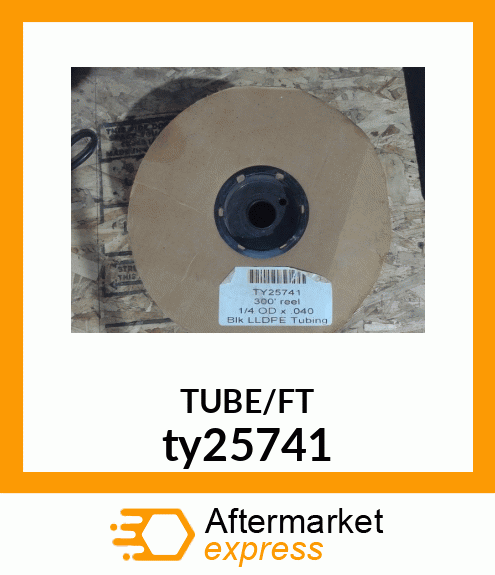 TUBING,BLACK,LLDPE,1/4"ODX.170"ID ty25741