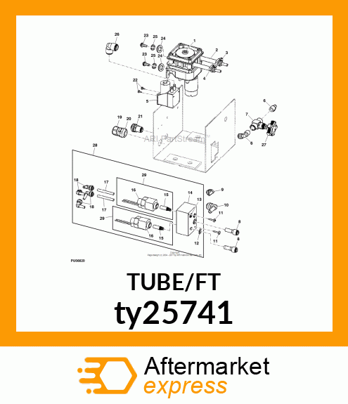 TUBING,BLACK,LLDPE,1/4"ODX.170"ID ty25741