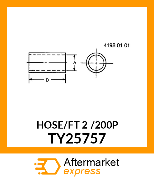 BULK HOSE,EPDM 200PSI,SPRAY, 2" ID TY25757