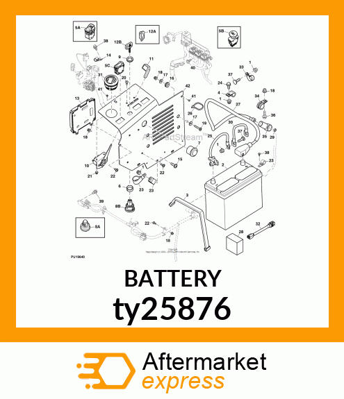 BATTERY,DRY,12V,BCI 51,CCA 500 ty25876