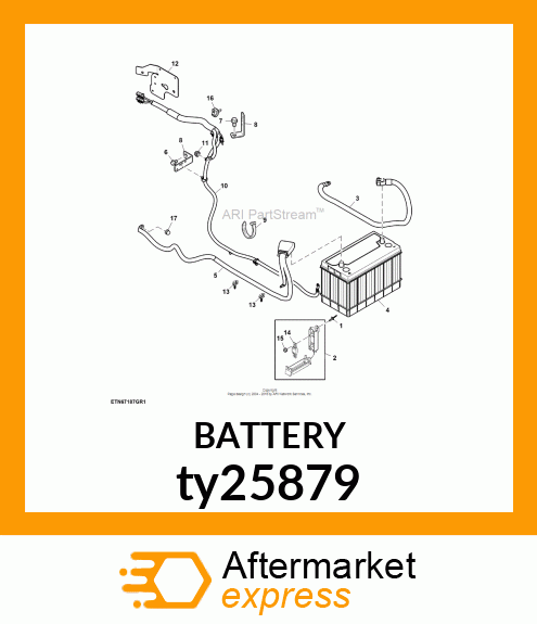 BATTERY,DRY,12V,BCI 31,CCA 925 ty25879