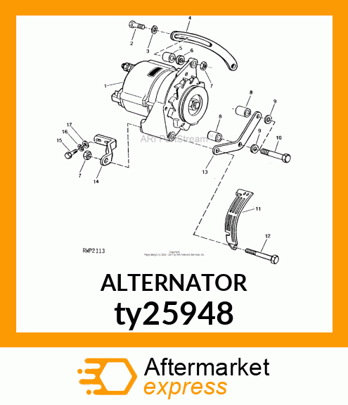 ALTERNATOR ty25948