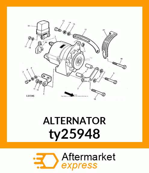 ALTERNATOR ty25948